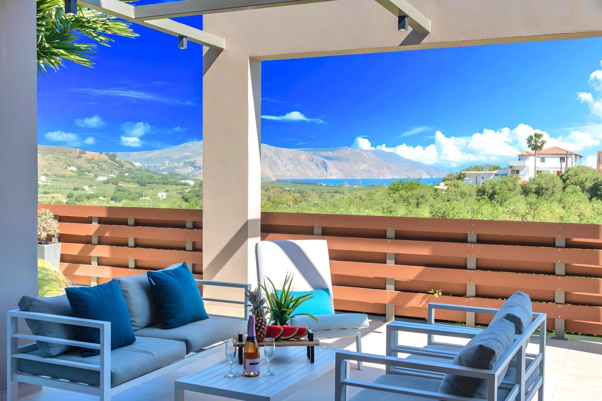 Minoas Villas Heated Pool Kournás Eksteriør billede