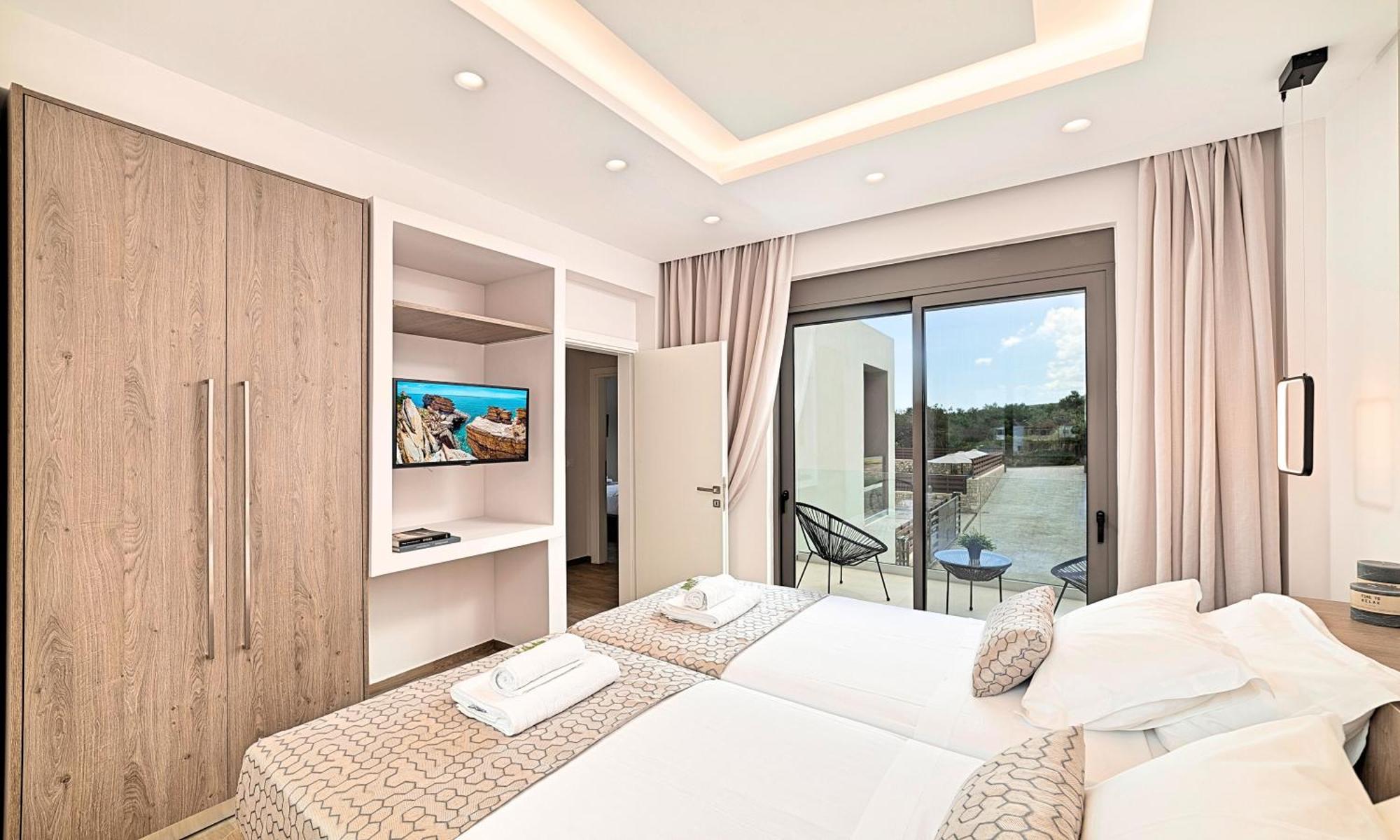Minoas Villas Heated Pool Kournás Eksteriør billede