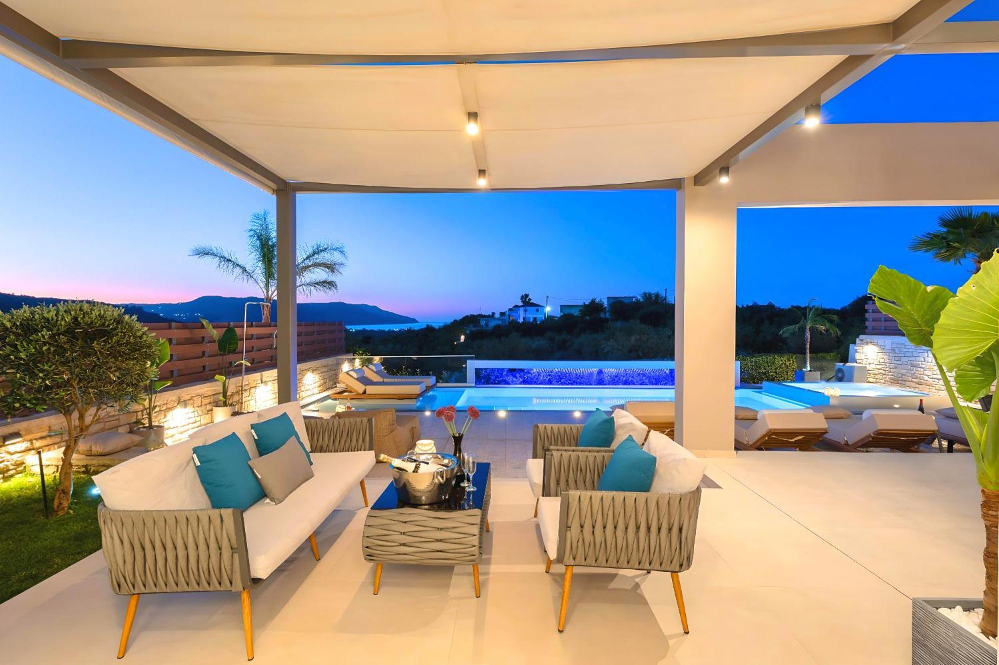 Minoas Villas Heated Pool Kournás Eksteriør billede