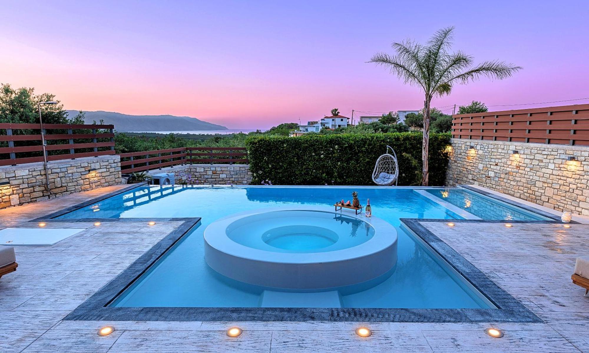 Minoas Villas Heated Pool Kournás Eksteriør billede