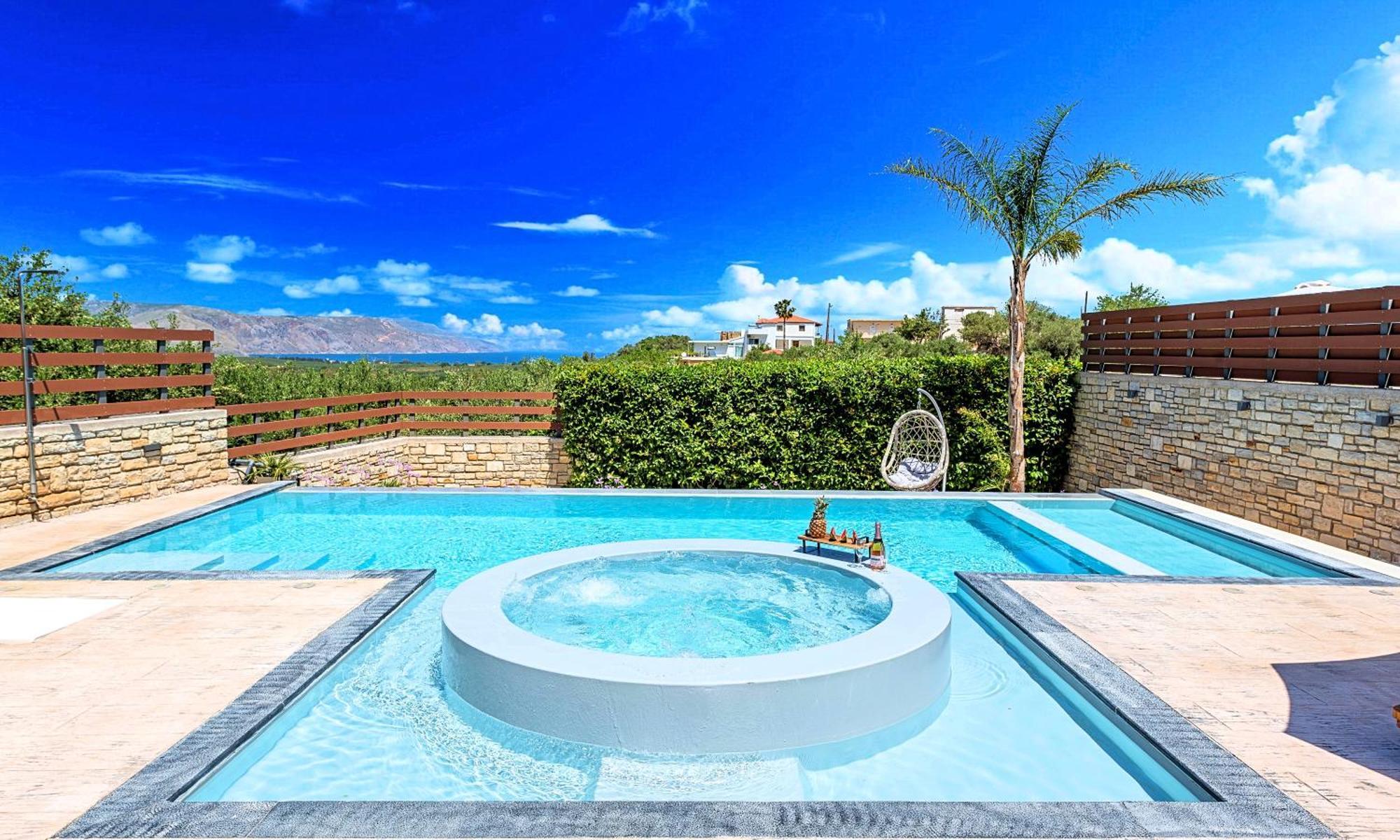 Minoas Villas Heated Pool Kournás Eksteriør billede